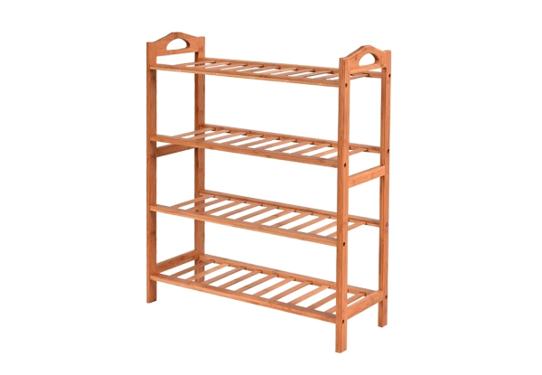 Levede Four-Tier Bamboo Storage Shelving