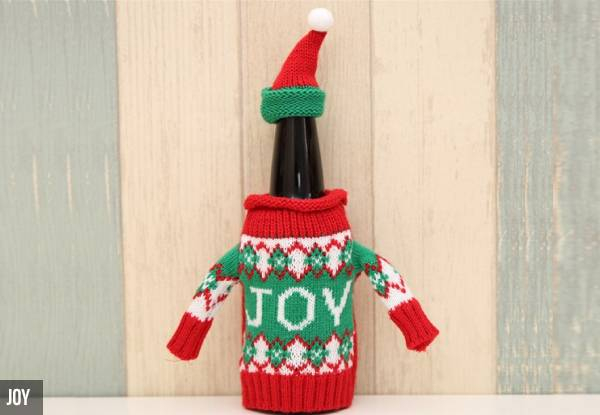 Knitted Sweater Wine Bottle Cover Range - Four Styles Available & Option for Four