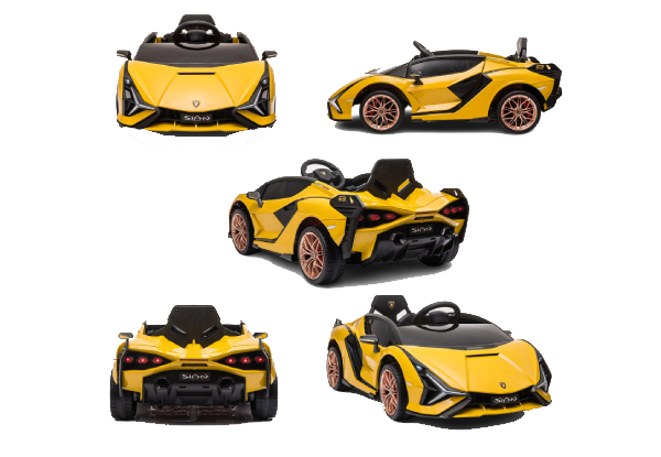 Kids 12V Electric Lamborghini Sian Licensed Ride-On Car Toy
