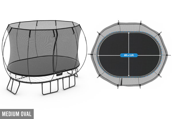 Springfree Trampoline Range - Available in Medium Round, Medium Oval or Large Oval  in Seven Colours Options with Free Nationwide Delivery