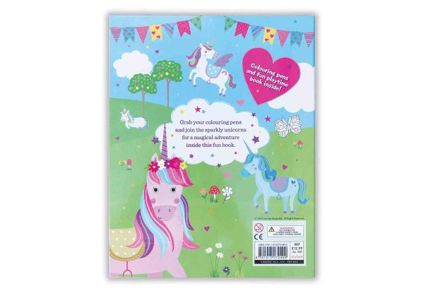 Sparkly Unicorns Kids Activity Book