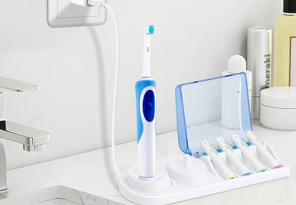 Toothbrush Holder Compatible with Oral-B - Available in Two Styles & Option for Two