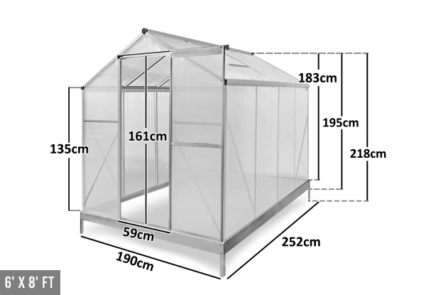 Large Greenhouse - Two Sizes Available