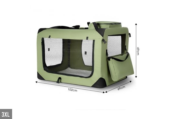 Army Green Portable Dog Carrier - Two Sizes Available
