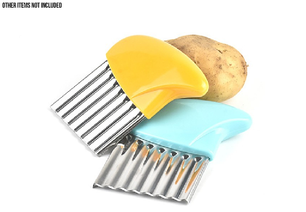 Three-Pack of Stainless Steel Potato Slicers - Option for a Six-Pack