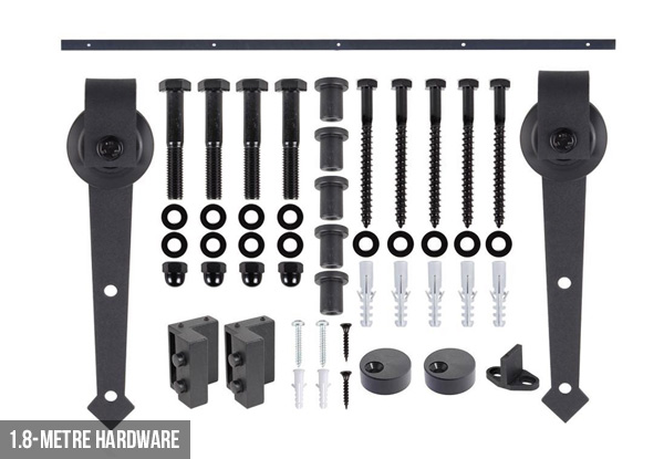 Sliding Door Track Hardware Set - Four Sizes Available