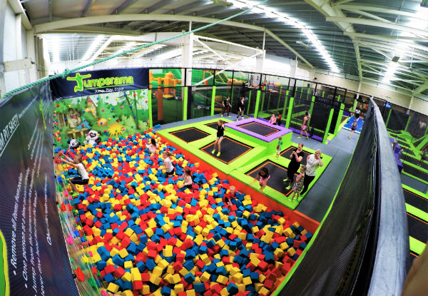 60-Minute Tramp Park Entry incl. Non-Slip Socks -  Valid at Hutt Park and Newtown