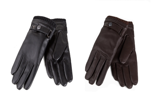 OZWEAR UGG Mens Silver Stud Tab Gloves - Two Colours & Four Sizes Available