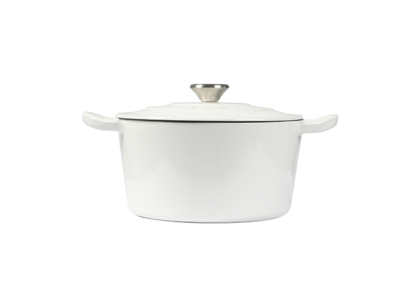 Toque 4L Enamelled Dutch Oven Cast Iron Pot with Lid - Three Colours Available