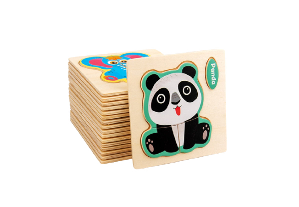 3D Wooden Puzzle Jigsaw Kids Toys - Four Styles Available