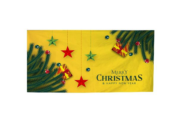 Christmas Garage Door Banner - Available in Four Colours & Three Sizes