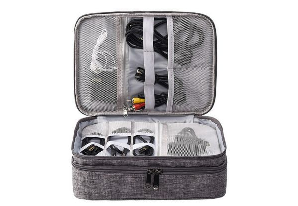 Three-Layer Travel Cable Organiser