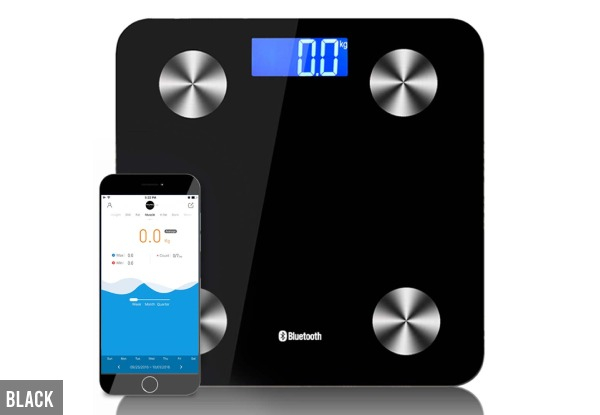 Bluetooth Bathroom Scale - Three Colours Available