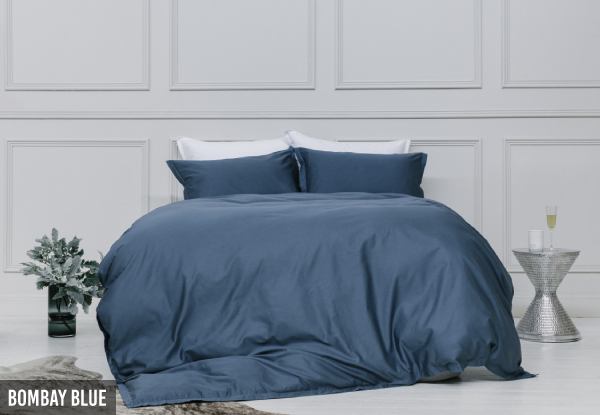 Canningvale 1000TC Palazzo Royale Queen Duvet Cover Set - Four Colours Available & Option for King Size Set with Free Delivery