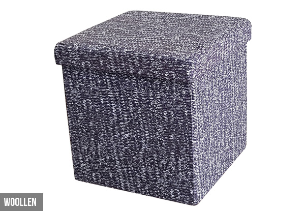 Collapsible Storage Ottoman - Range of Styles Available with Free Metro Delivery