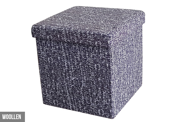 Collapsible Storage Ottomans - Two Sizes & Range of Styles Available with Free Metro Delivery