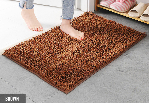 Non-Slip Absorbent Microfibre Door Mat - Six Colours Available