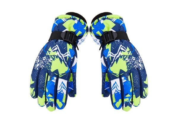 Two-Pair of Thermal Touch Screen Ski Gloves for Adults - Four Options Available