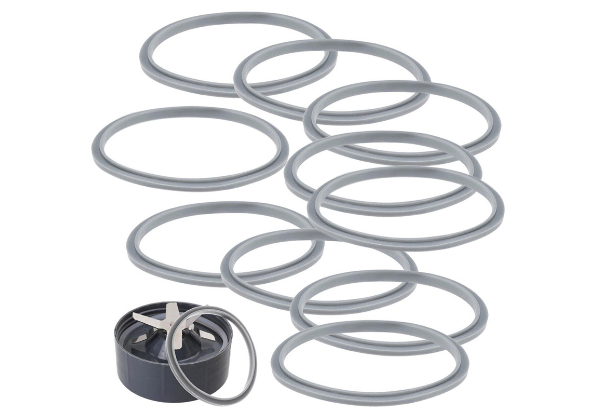 10-Piece Replacement Rubber Ring Seal Compatible with Nutribullet Gasket 600W/900W/1000W/1200W