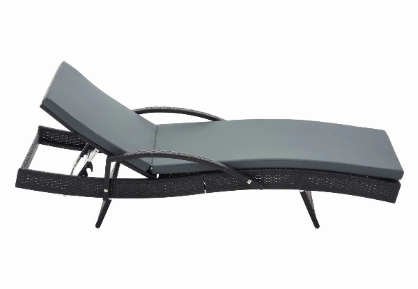 Sun Lounger with Armrest