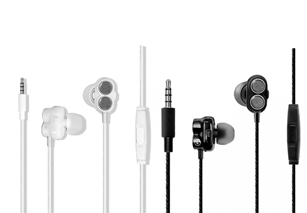 Promate Super Bass Dual Driver In-Ear Stereo Earphones - Available in Two Colours