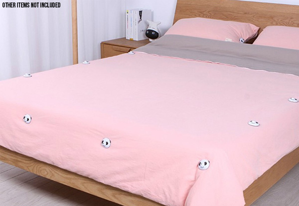 Eight-Set Duvet Cover Clips - Option for 16 Set with Free Delivery