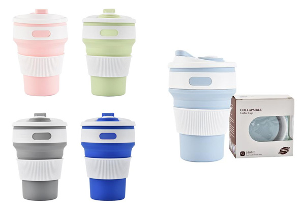 Reusable Collapsible Coffee Cup - Six Colours Available