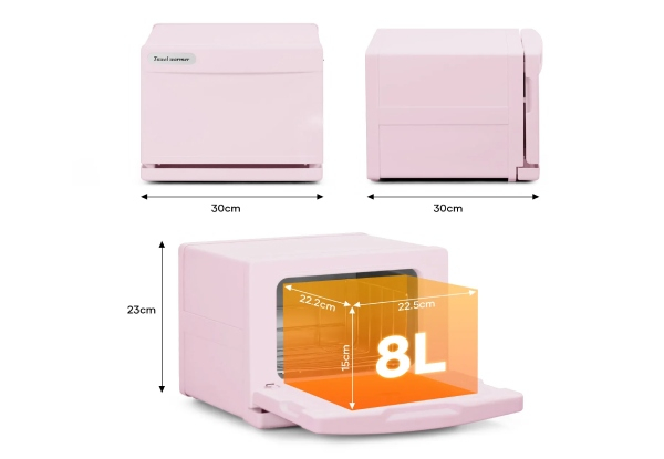 8L Electric UV Hot Towel Heater Dryer Cabinet - Three Colours Available