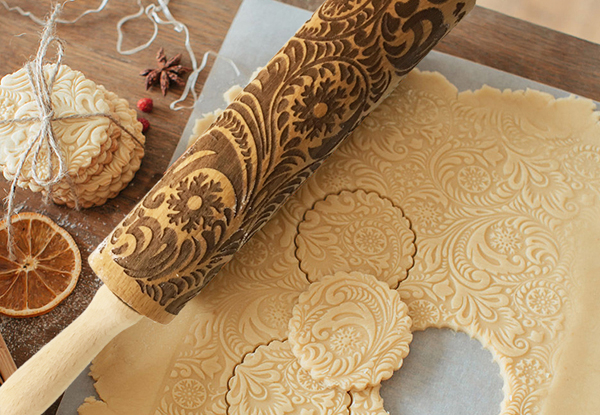 Floral Pattern Rolling Pin