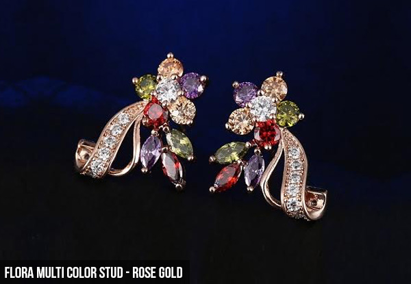 Jewel Coloured Earrings - Two Styles Available with Free Delivery