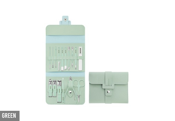 16-Piece Nail Grooming Kit - Three Colours Available & Option for Two-Pack