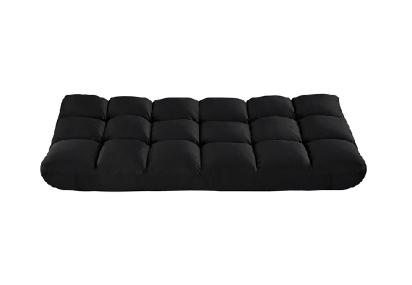 Foldable Black Floor Recliner Chair