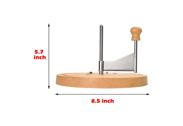 Wooden 8.5in Cheese Curler Cutter