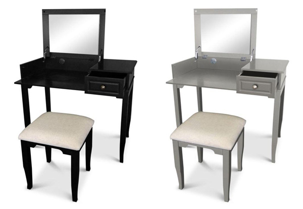 Emily Dressing Table & Stool - Two Colours Available