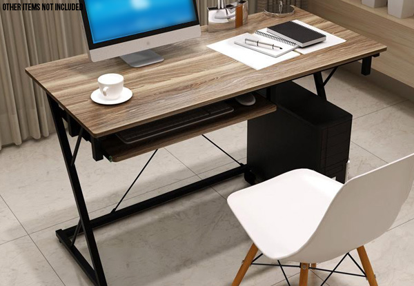 Computer Desk with Keyboard Slide Tray