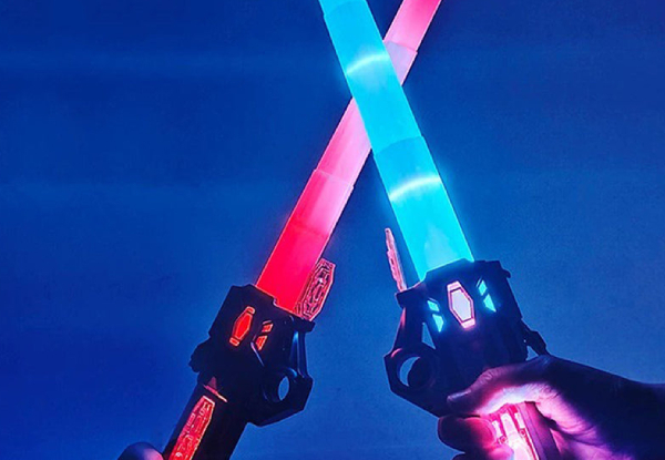 Seven-Colour Glowing Lighting Sword Toy - Three Colours Available
