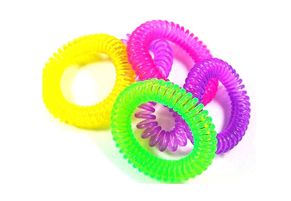 10-Pack of 240-Hour Insect Repellent Bracelets - 20-Pack Option Available & Free Delivery