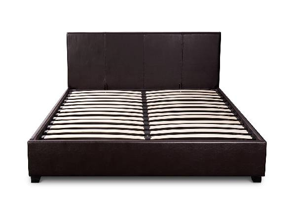 Bass Storage Double Dark Brown Bed Frame