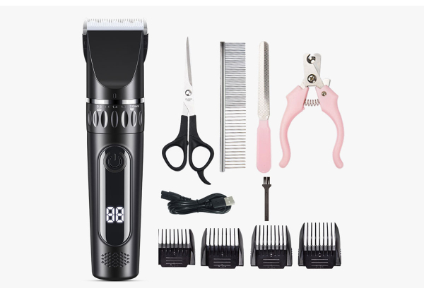 Electric Pet Hair Shaver Trimmer Set - Four Colours Available