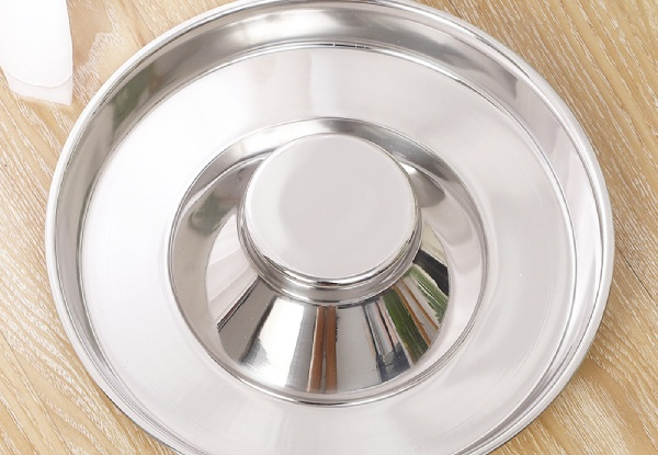 Stainless Steel Slow Feeder Dog Bowl - Three Sizes Available