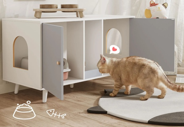 Three-in-One Cat Litter Box - Two Colours Available