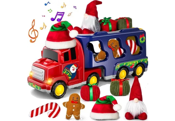 Christmas Truck Toy with Light & Sound