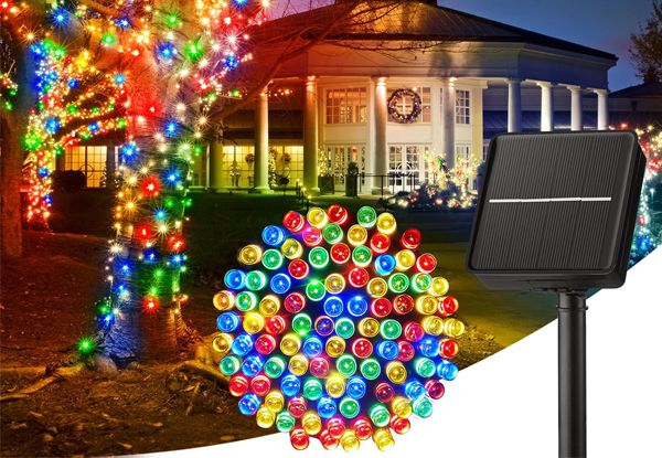 Eight-Modes Solar Fairy String LED Lights - Four Colours Available