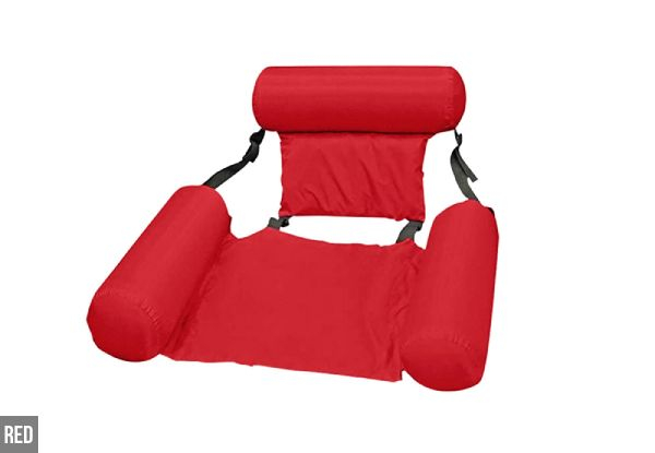 Inflatable Swimming Pool Chair - Two Colours Available - Option for Two-Pack