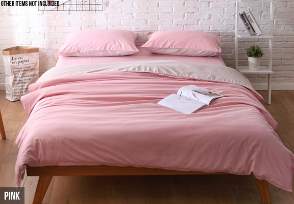 Four-Piece Super Soft Queen Duvet & Sheet Set - Four Colours Available