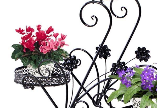 Levede Metal Plant Stand Rack - Available in Two Colours, Two Styles & Option for Two-Pack