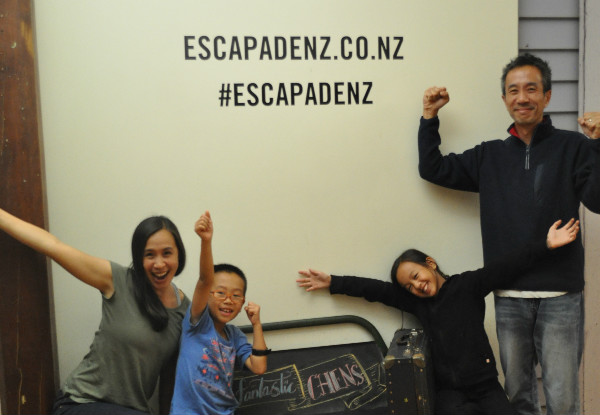 Entry to New Zealand's Number One Live Escape Game - Try Escapade's Newest Room  "Old School" - Options for Two, Four and Six People