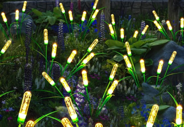 Two-Piece Solar Garden Swaying Lights - Option for Two-Set