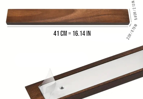 Kitchen Magnetic Wooden Knife Holder