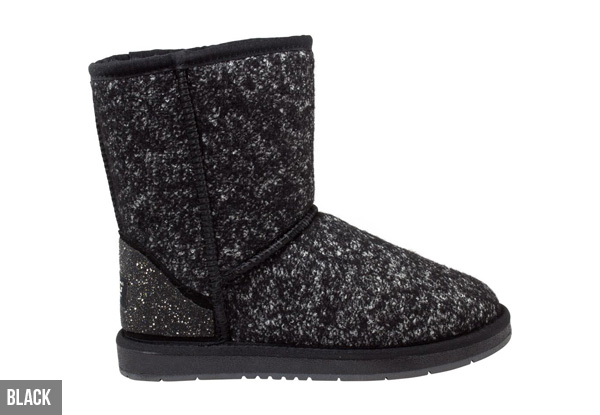 Auzland Women’s 'Bia' Short Wool Textured UGG Boots - Four Colours Available